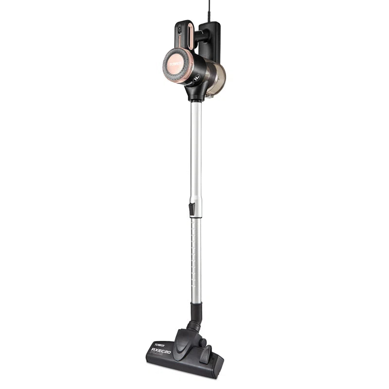 3-In-1 Vacuum Cleaner with Cyclonic Suction, Built-In HEPA 13 and Detachable Handheld Mode, Rose Gold