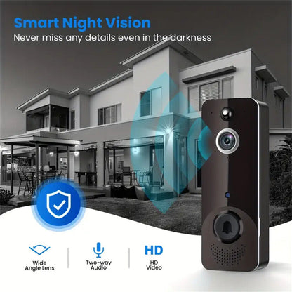 Wireless Wifi Video Doorbell Smart Phone Camera Door Bell Ring Intercom Security