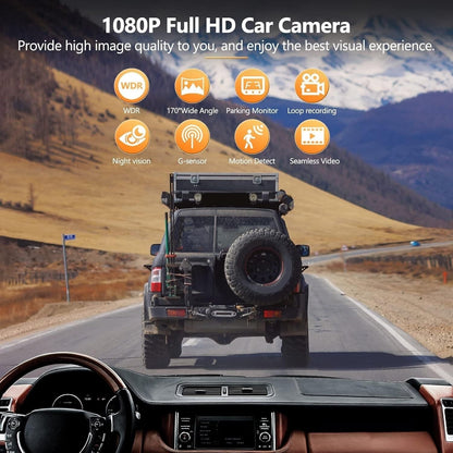 Car Dash Cam Front and Rear Camera HD 1080P Nightvision with 32GB SD Memory Card - Scott3