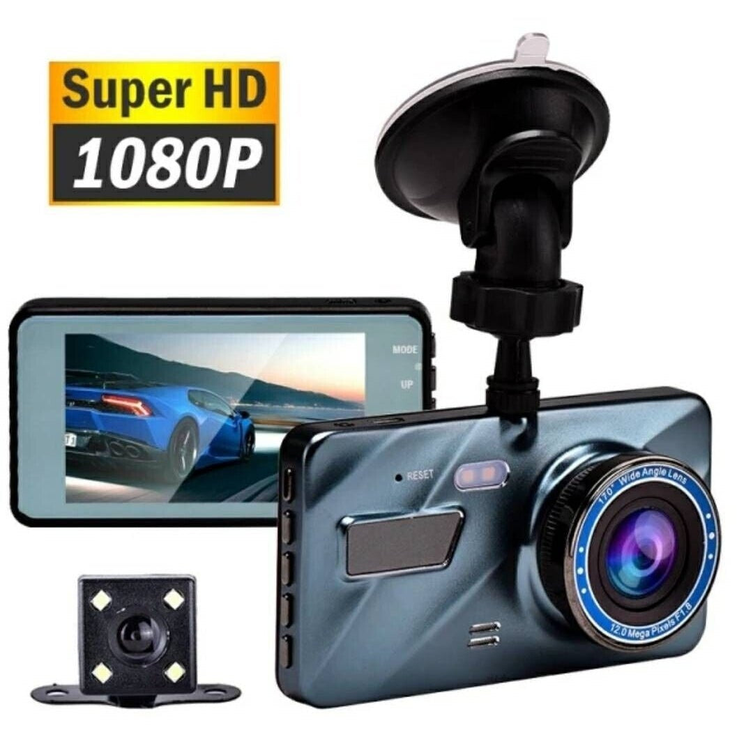 Car Dash Cam Kit Front and Rear Camera Full HD 1080P DVR Recorder Night Vision - Scott3