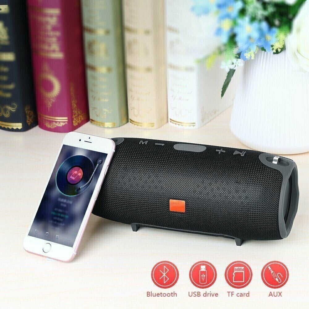 40W Portable Wireless Bluetooth Speaker Music Player Stereo Bass Loud AUX USB UK