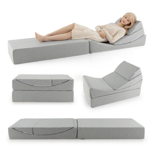 Convertible Folding Sofa Bed with High - Density Foam - Scott3