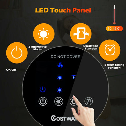 Electric Tower Fan / Heater with Digital Timer and Remote