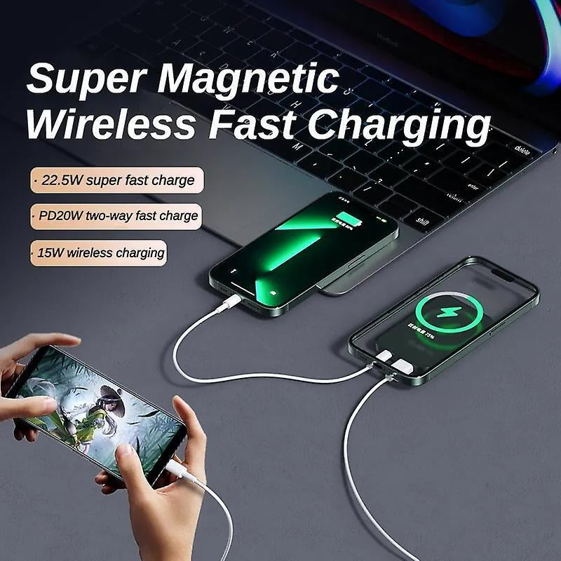 Magnetic Power Bank Battery Pack Super Fast Wireless Charger for Samsung and Wireless Charging Phones