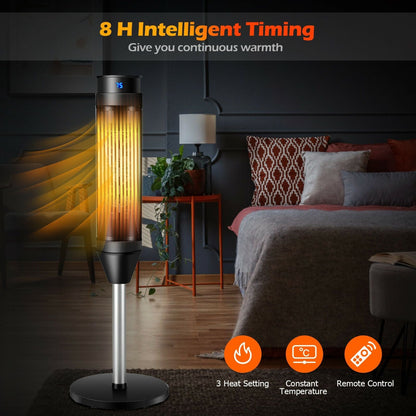 Electric Tower Fan / Heater with Digital Timer and Remote