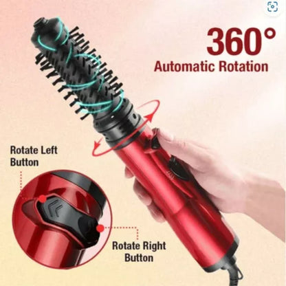 3In1 Hot Air Styler and Rotating Hair Dryer Hair Straightener Curler Brush Comb