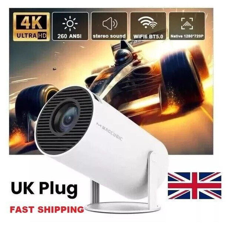 5G 4K Projector Smart HD LED Wifi Bluetooth HDMI USB Android Office Home Theater