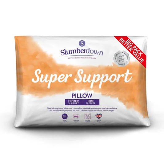 Polyester Super Support Firm Support Pillow (Set of 2) (Set of 2)