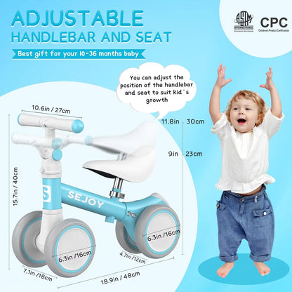 Baby Balance Bike for 1 Year Old Boys Girls Toddler Balance Bike Infant First Walking Bike Toddler Training Bike