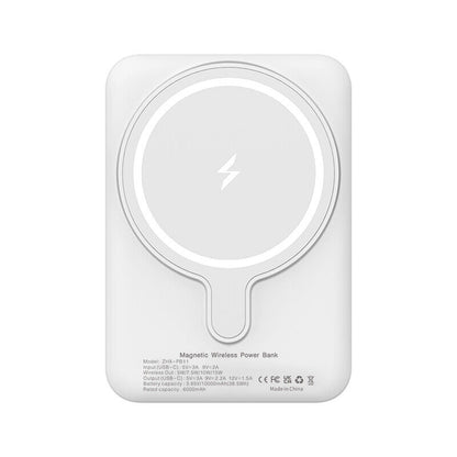 PD 22W Slim 6000Mah Magnetic Wireless Charger Power Bank for Samsung and Wireless Charging Phones