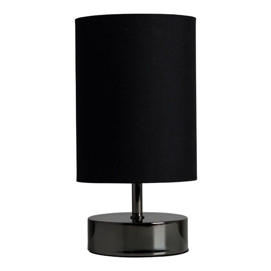 Touch Table Lamp Bedside Bedroom Dimmable Dimmer Light Black Lampshade Shade