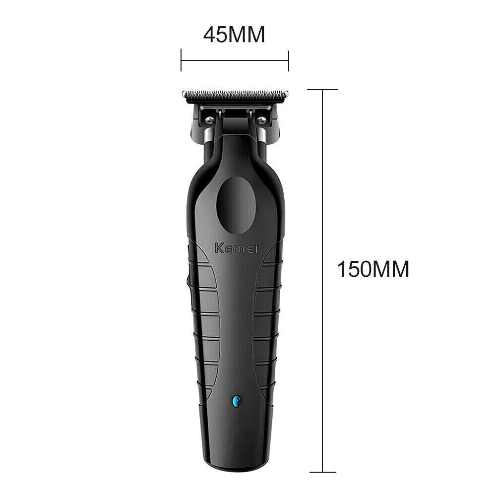 Hair Beard Trimmer Kemei Cordless Professional Barber Zero Gap Clipper