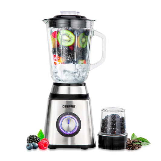 2-In-1 LED Jug Blender with Coffee Grinder 1.5L