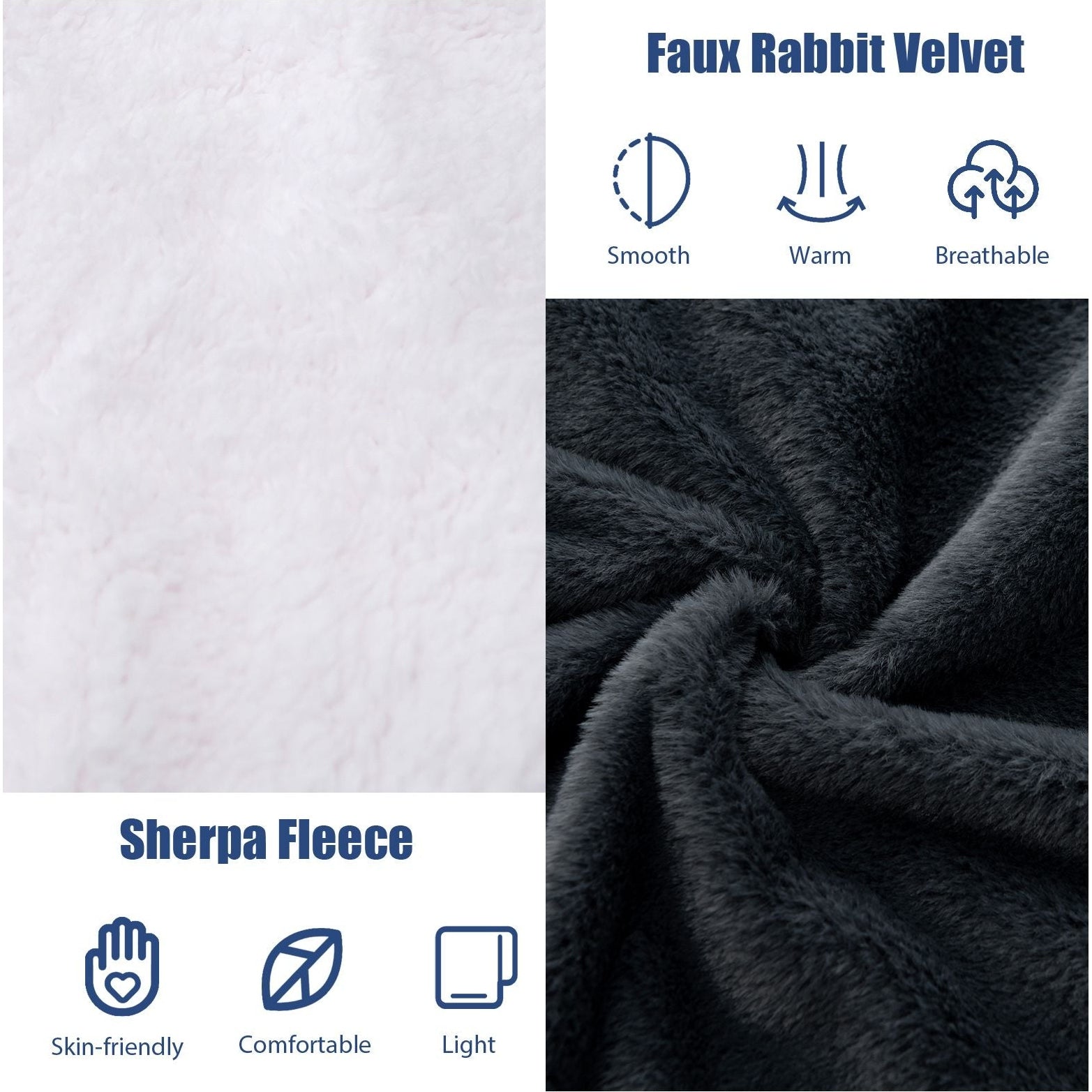 Electric Heated Blanket Throw with 10 Heat Settings - Scott3