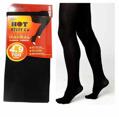 WOMENS 4.9 TOG FLEECE THERMAL TIGHTS GIRLS INSULATED LADIES EXTRA THICK WARM