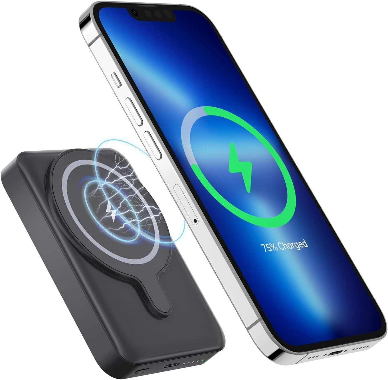 PD 22W Slim 6000Mah Magnetic Wireless Charger Power Bank for Samsung and Wireless Charging Phones