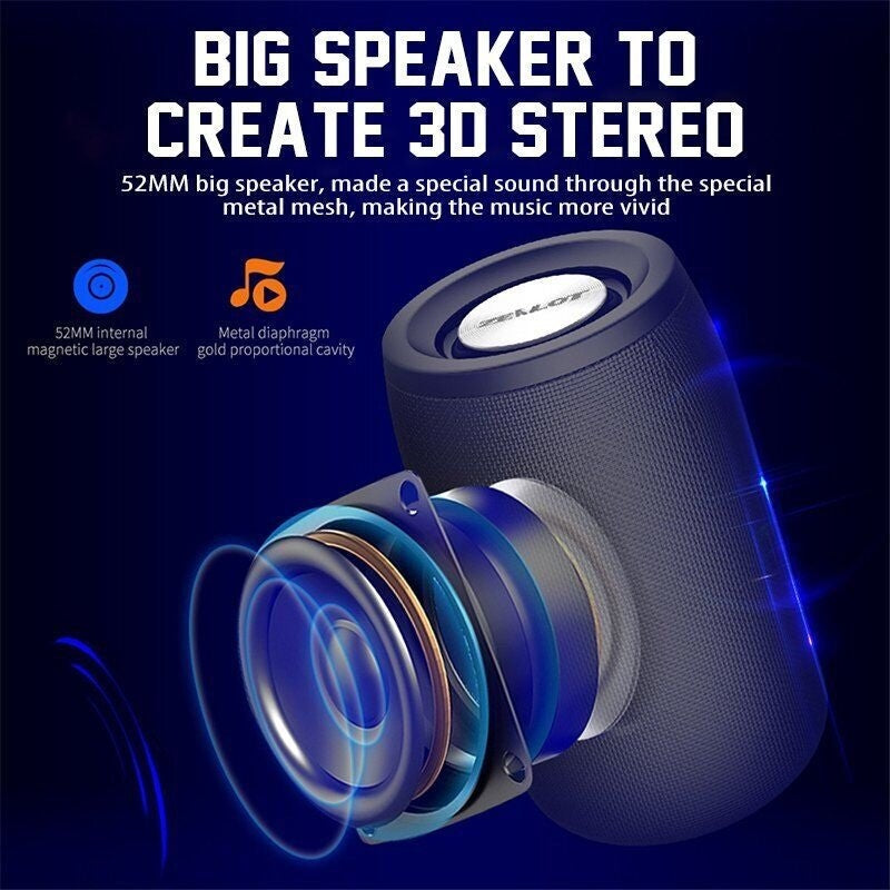 High Bass Ultra Loud Bluetooth Speakers Wireless Portable Speaker Outdoor - Scott3