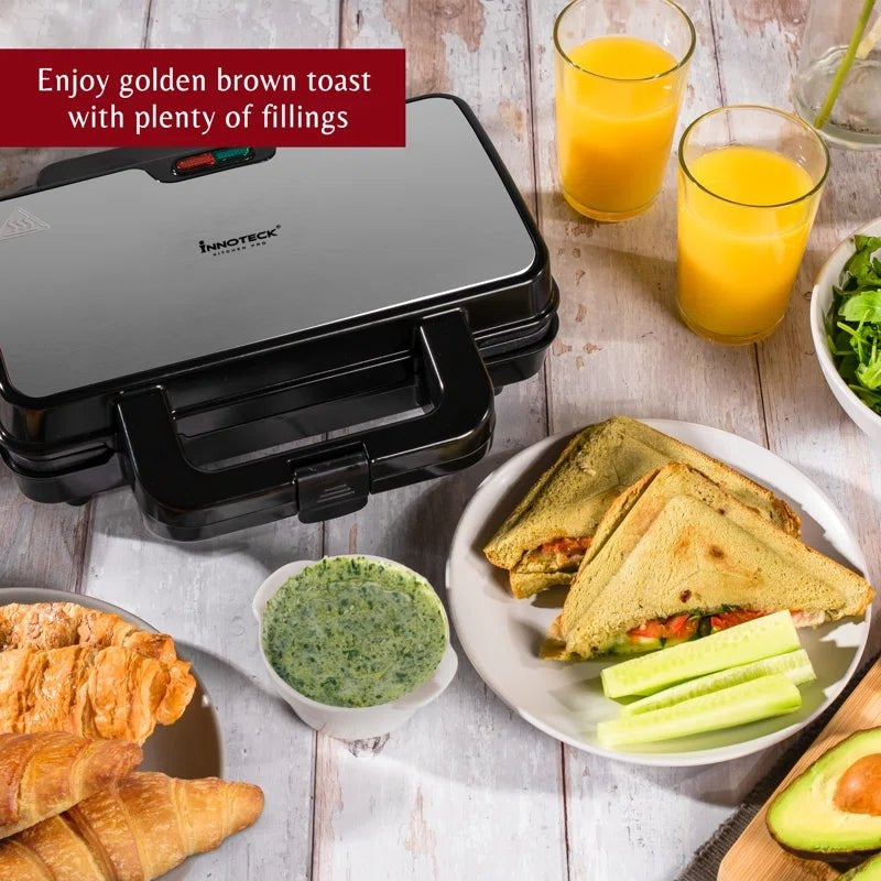 Kitchen Pro 28.5Cm Electric Grill Sandwich Maker with Lid - Scott3