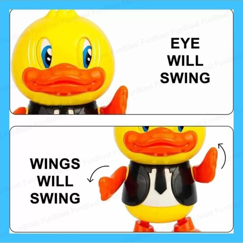 NEW Dancing Duck Toy Walking Musical & Dance Toys Ducks Kids Babies Toddlers UK - Scott3