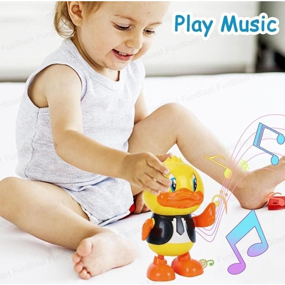 NEW Dancing Duck Toy Walking Musical & Dance Toys Ducks Kids Babies Toddlers UK - Scott3