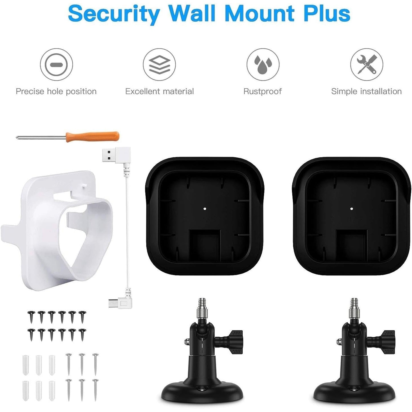 Outdoor Camera Mount 2 Pack Weather Proof Protective Cover/Mount with For - Scott3