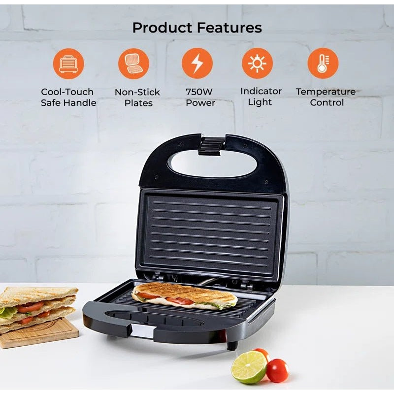 Panini Press Non - Stick 700W Powerful Toasted Sandwich Maker - Scott3