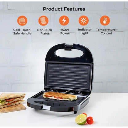 Panini Press Non - Stick 700W Powerful Toasted Sandwich Maker - Scott3