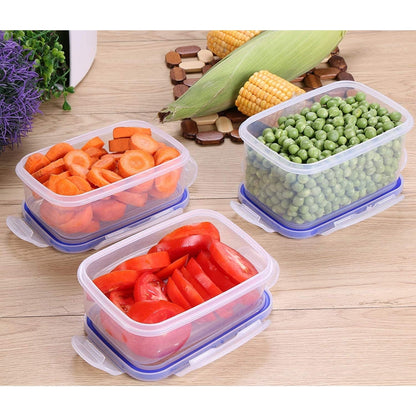 Plastic Airtight Food Storage Containers - 9 Containers & Lids Tupperware Set - Scott3