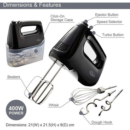 Quest 6 Speed Hand Mixer Food Processor Mixer Accessory - Scott3