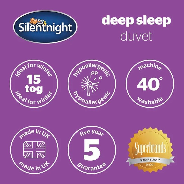 Silentnight Deep Sleep 15 Tog Winter Extra Warm Cosy Duvet - Scott3