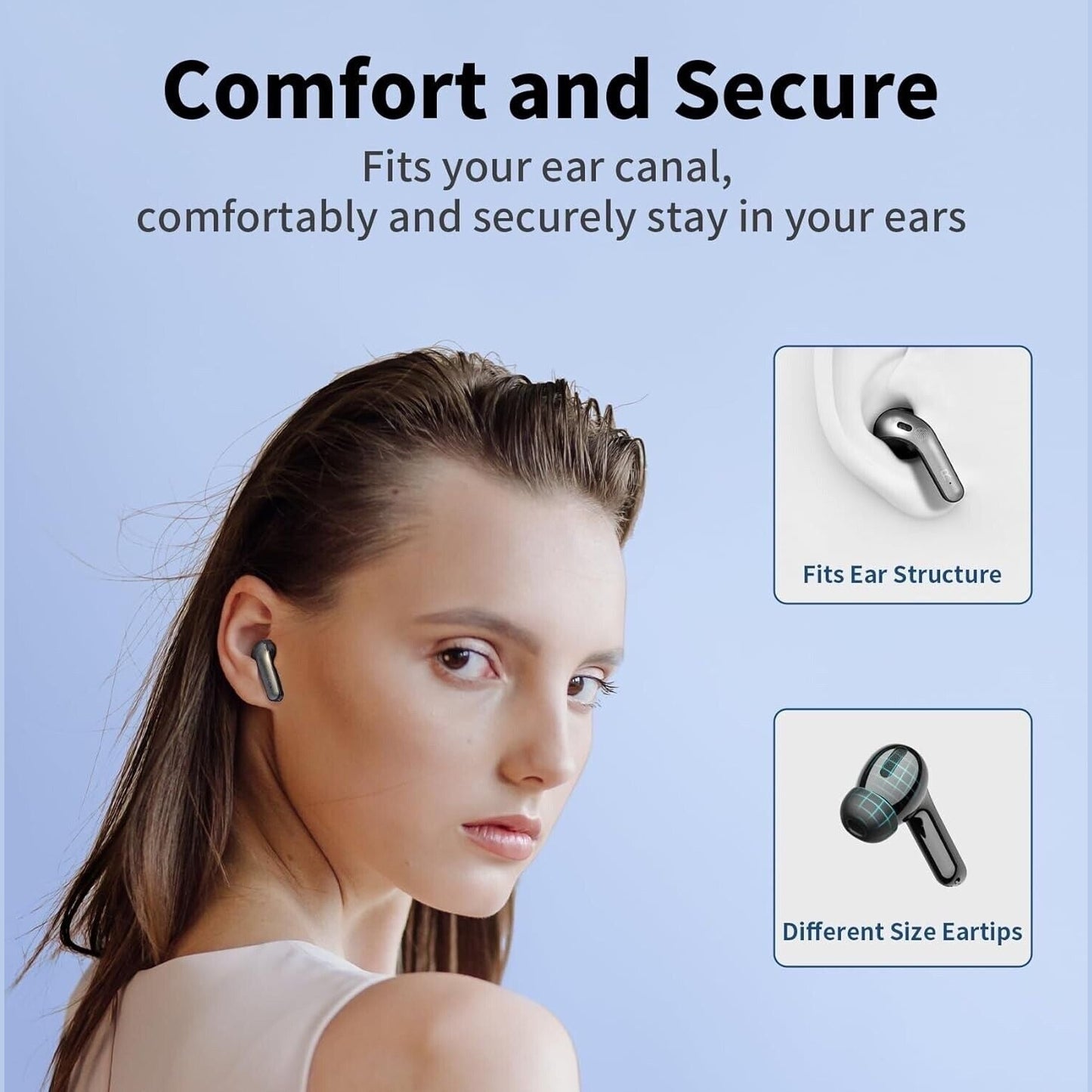 Wireless Earbuds Bluetooth 5.3 Headphones Waterproof Noise Cancelling - Scott3